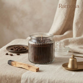 شمع معطر شيشه اي قهوه رامونا
